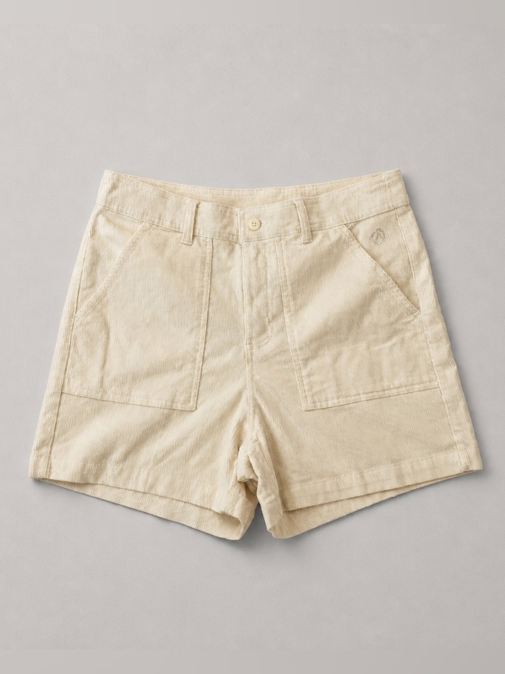 Hang Ten Women's Light Cream Utility Corduroy Shorts